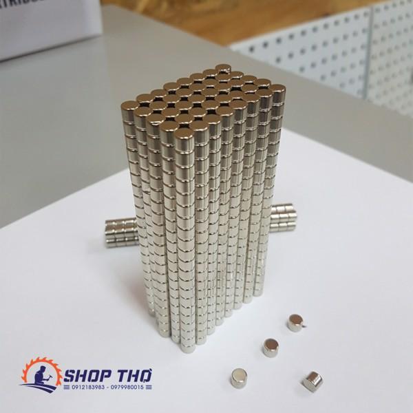 Nam châm trắng trụ D4*4mm