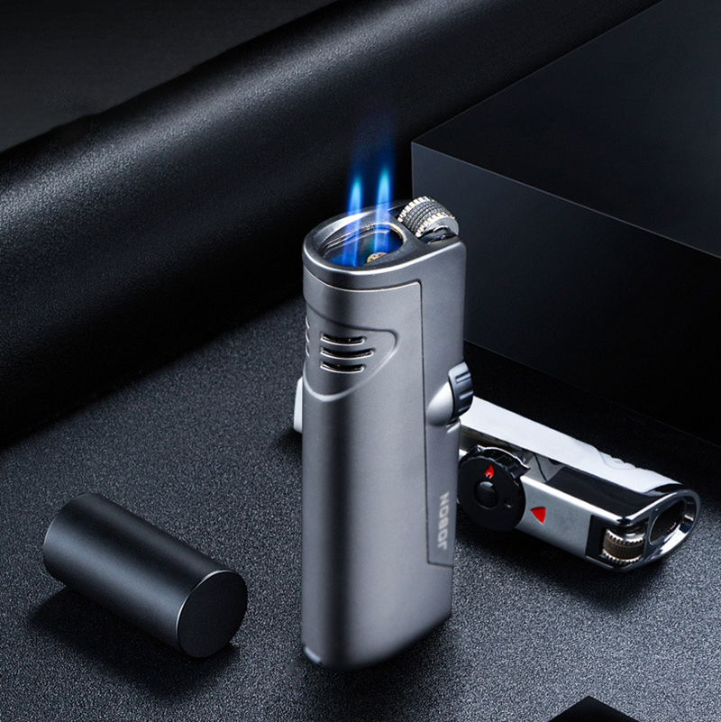 Vỏ Hột Quẹt Bật Lửa Gas Jobon ZB-322 Khò 2 Tia Nhìn Rõ Lượng Gas, Có Đục - Nhiều Màu