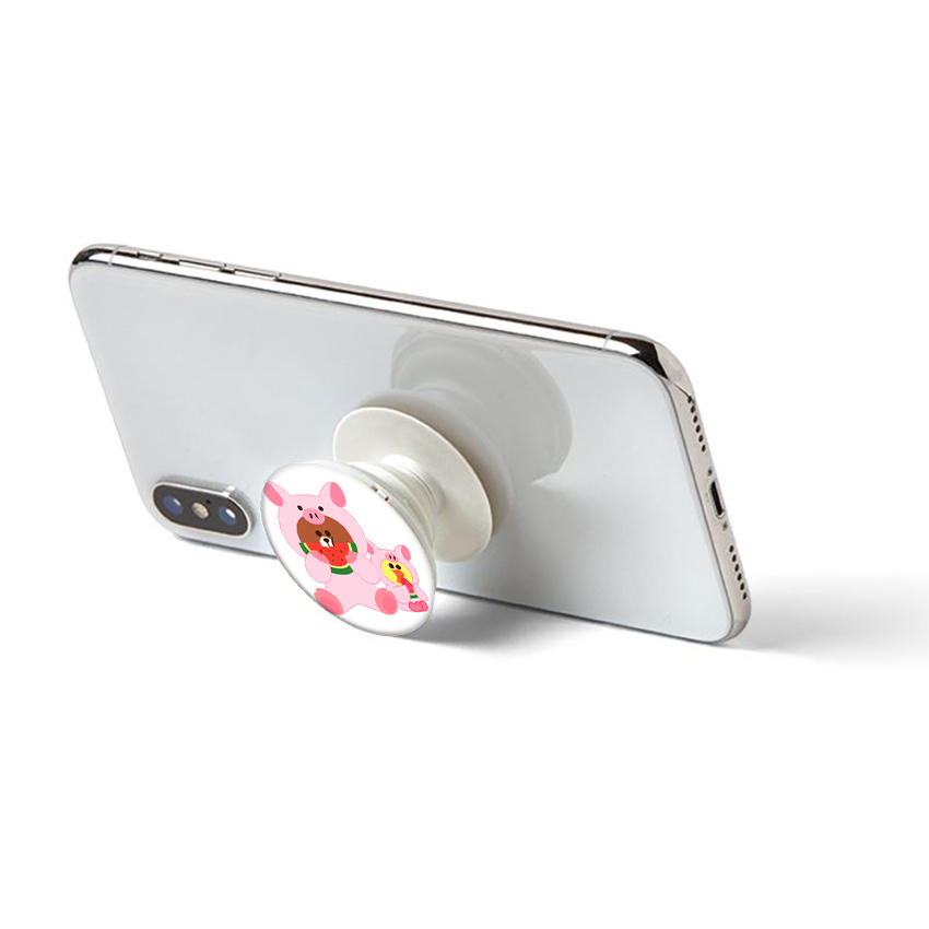 Gía đỡ điện thoại đa năng, tiện lợi - Popsockets - In hình BROWN 17 - Hàng Chính Hãng