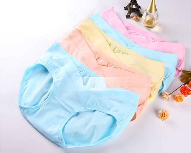 Quần lót bầu và sau sinh cạp chéo chất cotton đồ lót chip bà bầu A101