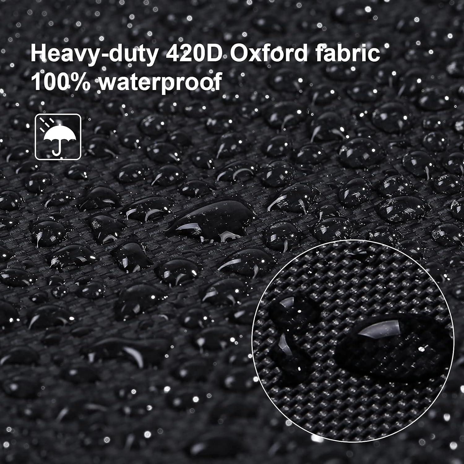 Vỏ không thấm nước cho đồ nội thất vườn, vải oxford 420d, áo gió chống tia cực tím cho ghế bàn ghế sofa, hình chữ nhật-123*61*72cm