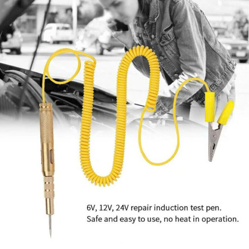 Bút Thử Điện Đa Năng Cho Ô Tô Xe Máy – 12V 24V Có Đèn Báo, Dễ Quan Sát đèn led