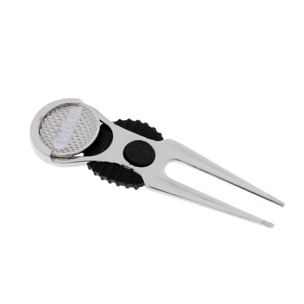 Zinc Alloy Golf  Repair Tool with  Golf Ball Marker Golfer Gift