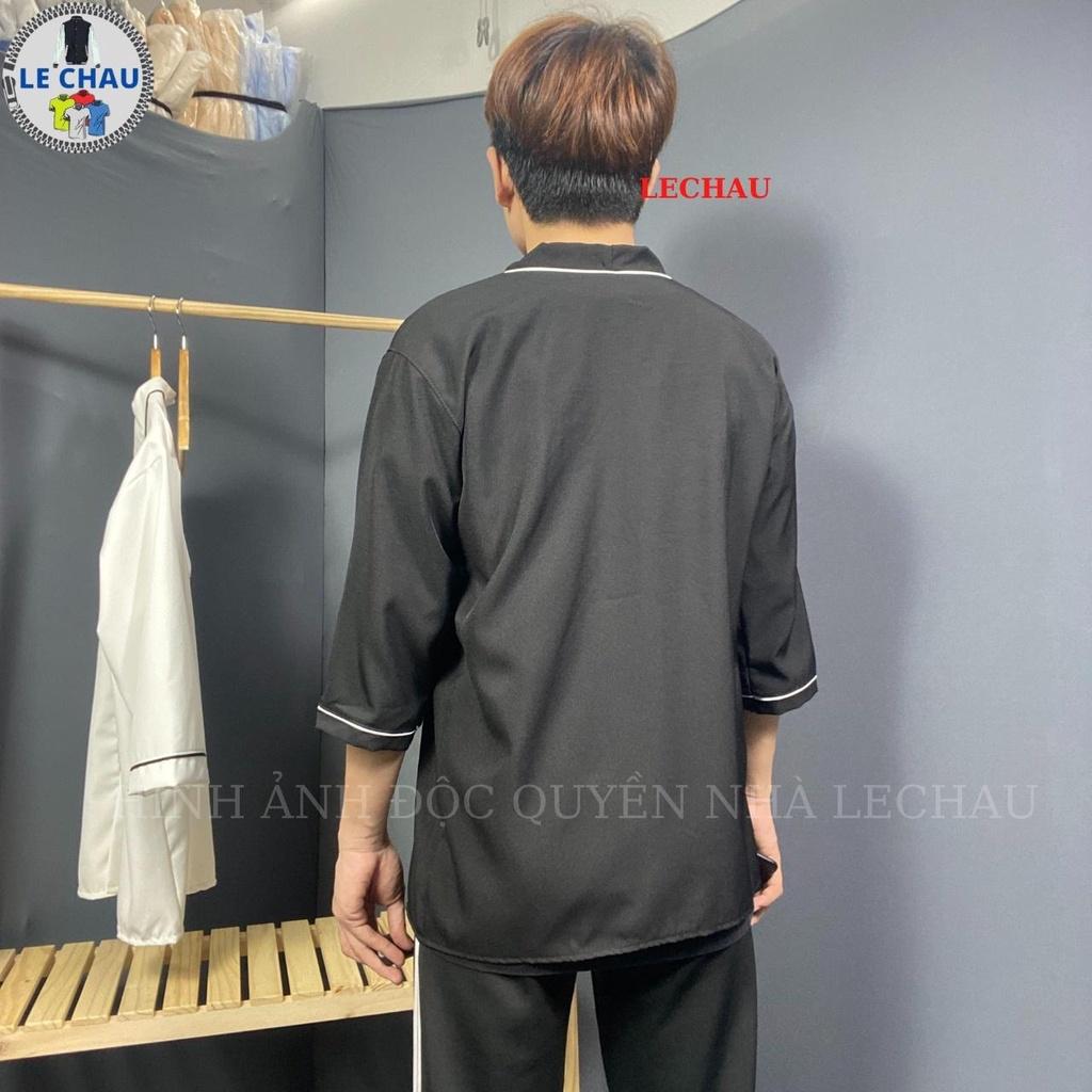 Áo khoác sơ mi tay ngắn unisex form rộng jacket nam nữ logo in cao cấp ulzzang streetstyle hottrend rẻ đẹp