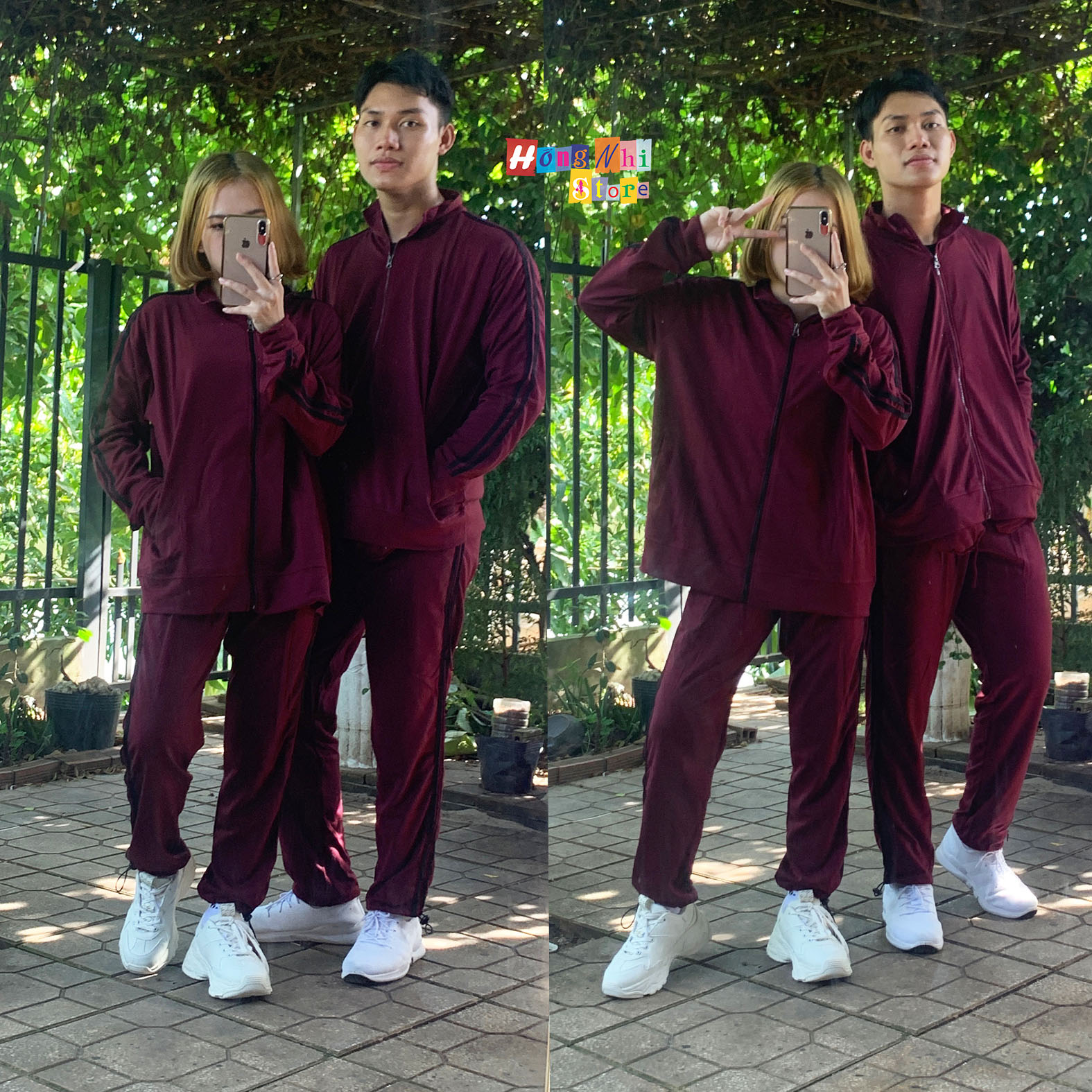 Set Bộ Thể Thao Oversize Ulzzang Unisex Áo Khoác Tay Dài Quần Jogger Dài Màu Nâu Cao Cấp - MM