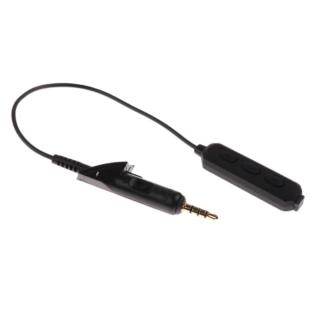 Bluetooth Wireless Adapter Converter + Micro USB Cable for Bose QC2 QC15 QuietComfort Earphones Headphones Black