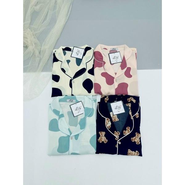 BỘ LỤA PIJAMA SIÊU CUTE ulzzang