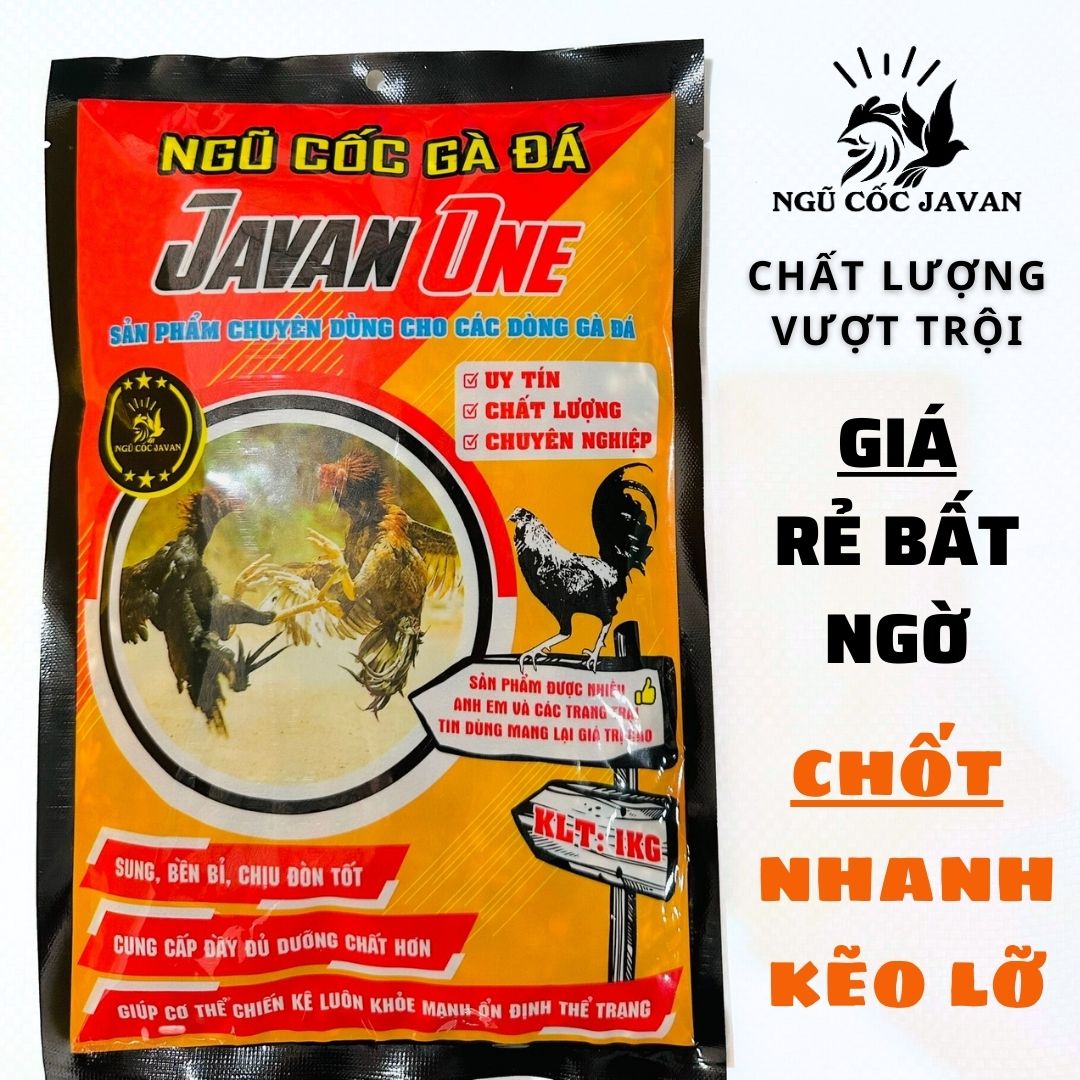 Ngũ cốc gà đá Javan One 1kg, thức ăn yêu thích cho chiến kê, thức ...