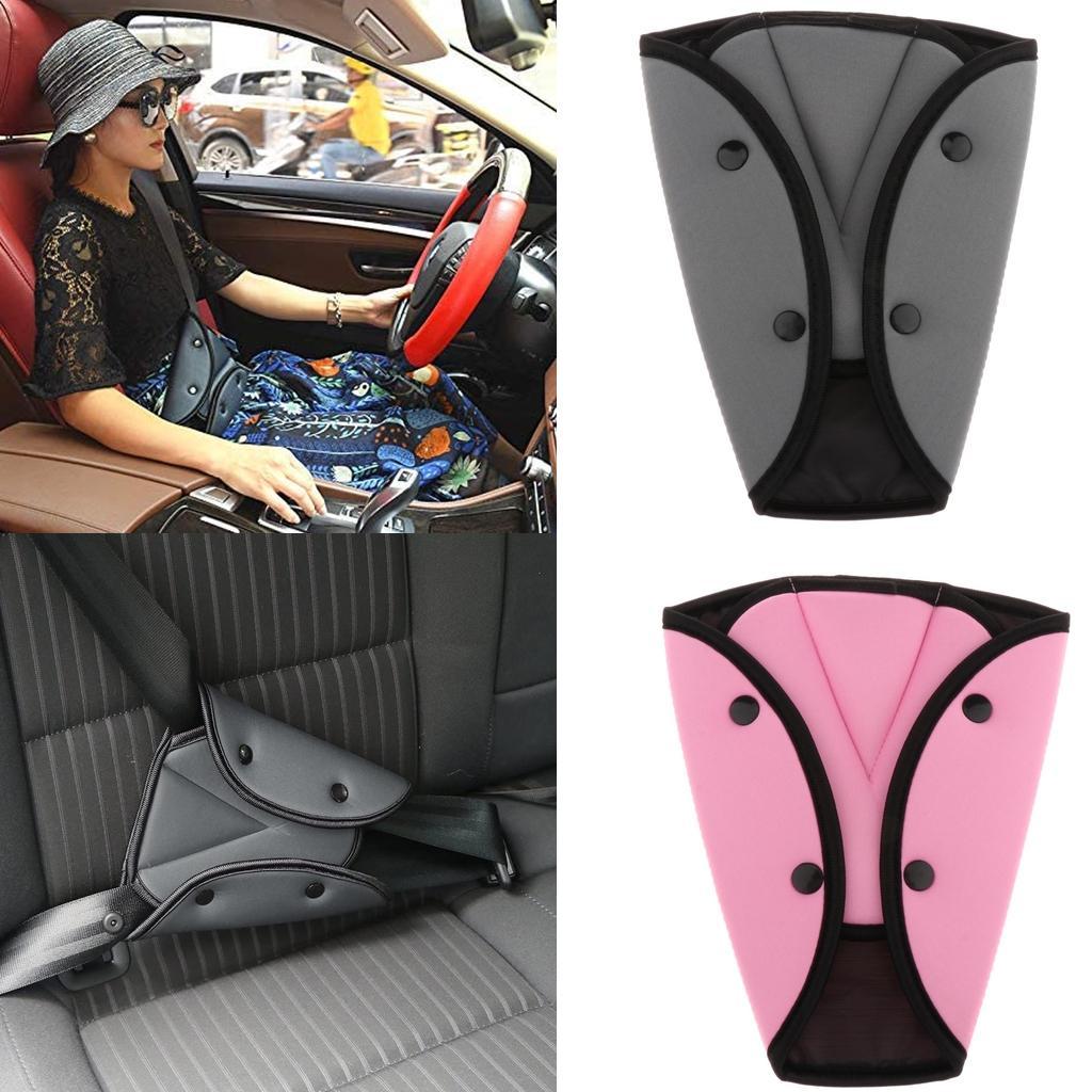 2x Kids Car Safety Seatbelt Adjuster Universal Seat Belt Triangle Holder