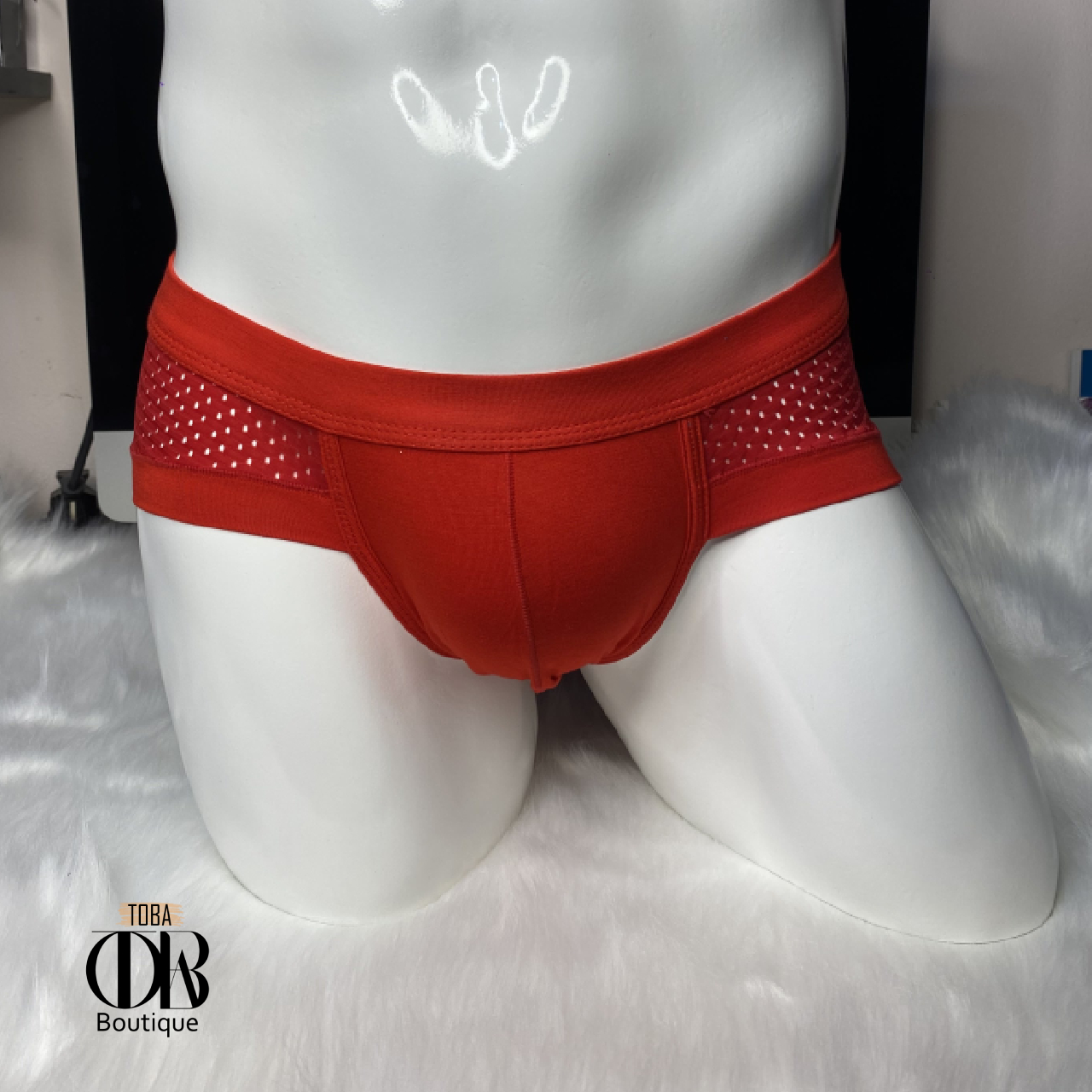 Quần lót nam Tam Giác Cotton phối Lưới TOBA Boutique thông thoáng thoải mái thời trang TBTGL01