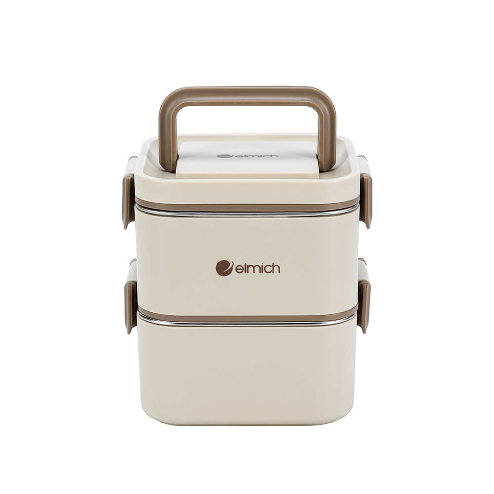Hộp cơm 2 tầng inox 304 Elmich EL8381 dung tích 1.3L - Hàng chính hãng