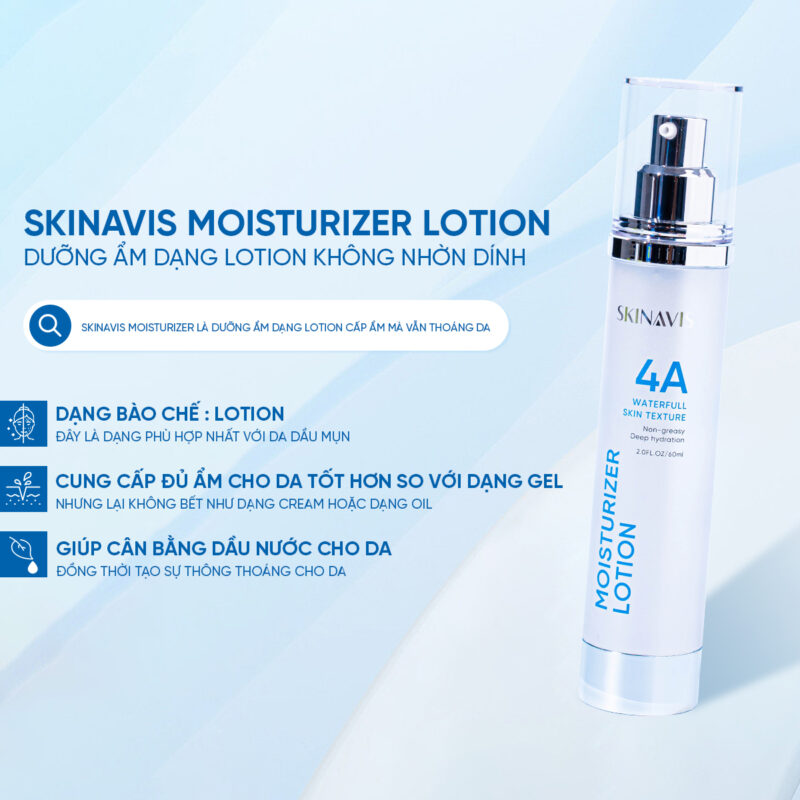 Moisturizer Lotion – Dưỡng ẩm dạng Lotion không nhờn dính 60ml