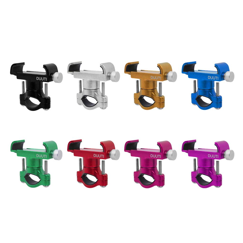 Aluminum Alloy Bike Bicycle Phone Holder Cycling Handlebar Stem Mount Black