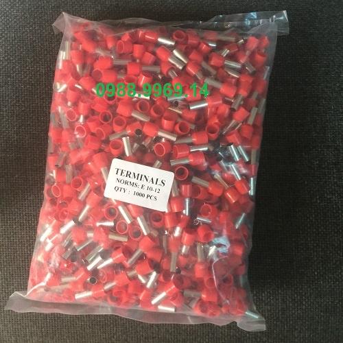 Túi 1000 đầu cos pin tròn rỗng 10mm2