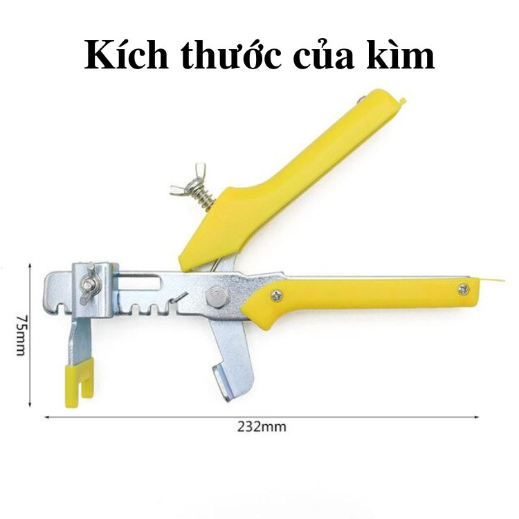 1 cái kìm bấm ke cân bằng ốp lát gạch dài 23cm, kềm siết ke ốp gạch xây dựng