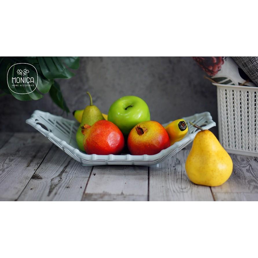 Rổ Thuyền Đựng Trái Cây Lúa Mạch Sang Trọng