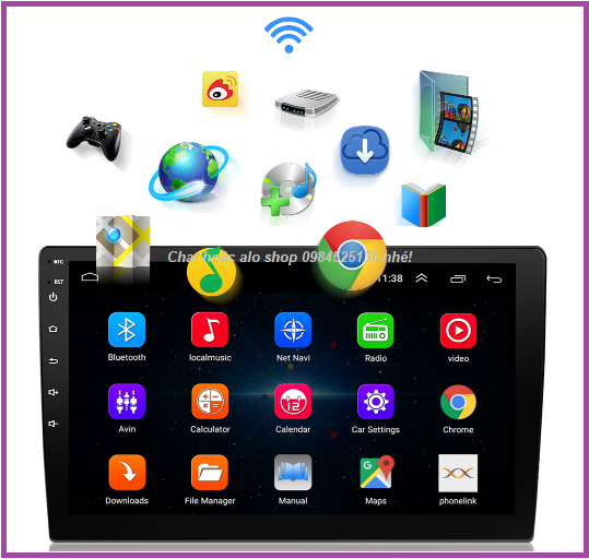 Màn hình android cho các dòng xe MITSUBISHI XPANDER 2018-2021 Lắp Sim 4G hoặc kết nối wifi kèm mặt dưỡng và dây giắc theo xe.
