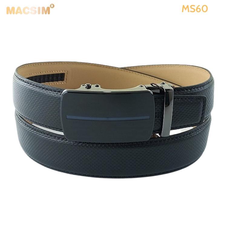 Thắt lưng nam -Dây nịt nam da thật cao cấp nhãn hiệu Macsim MS60