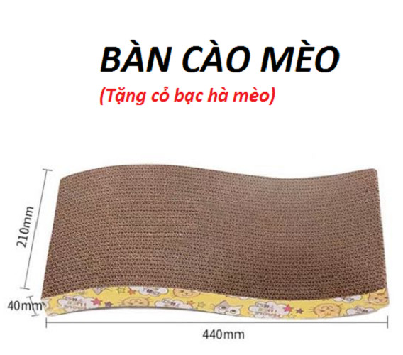 BÀN CÀO MÓNG CHO MÈO - tặng kèm cỏ bạc hà mèo