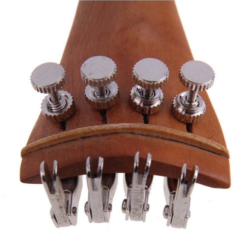 4/4 Vĩ Cầm Phần Phụ Kiện Cằm Còn Lại Đuôi Mỹ Bắt Sóng Điều Chỉnh PEG Tailgut Endpin Dây Bộ