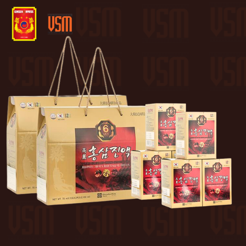 VSM - Thực Phẩm Chức Năng Chong Kun Dang Nước Hồng Sâm 6 Năm - 6 Years Korean Red Ginseng Eextract Liquid (70ml x 30 gói) 