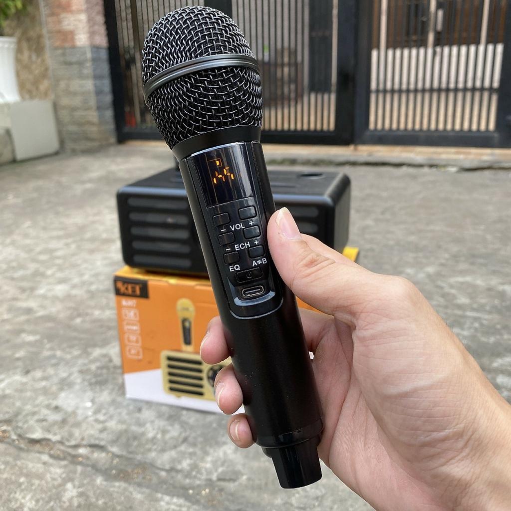 Loa Karaoke Bluetooth KEI K07 Có LCD Kèm Hai Micro Không Dây Âm Thanh Lớn Hát Hay