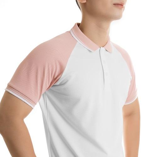 Áo polo nam ráp lăng phối bo sọc cotton cá sấu cổ bẻ tay ngắn PL07