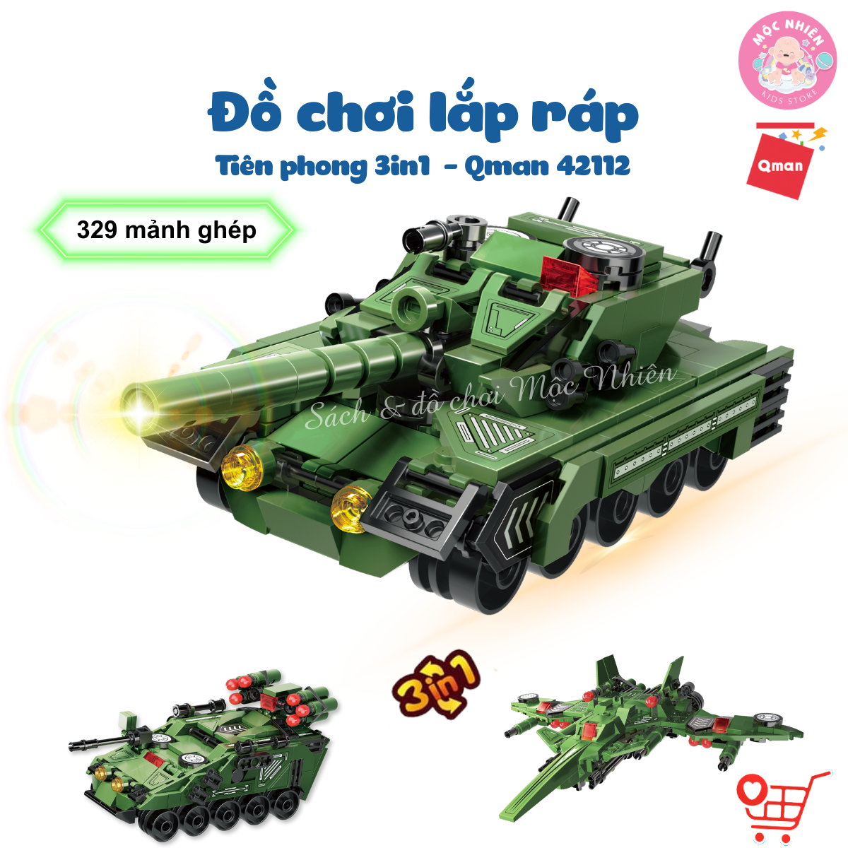 Đồ chơi lắp ráp xếp hình Qman 42112 - Tiên Phong - Dành cho bé trai từ 6 tuổi