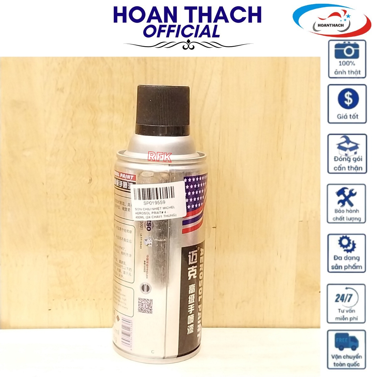 Sơn Chịu Nhiệt cho mọi dòng xe (Michel Aerosol Prait# 4 400Ml ) SP019559