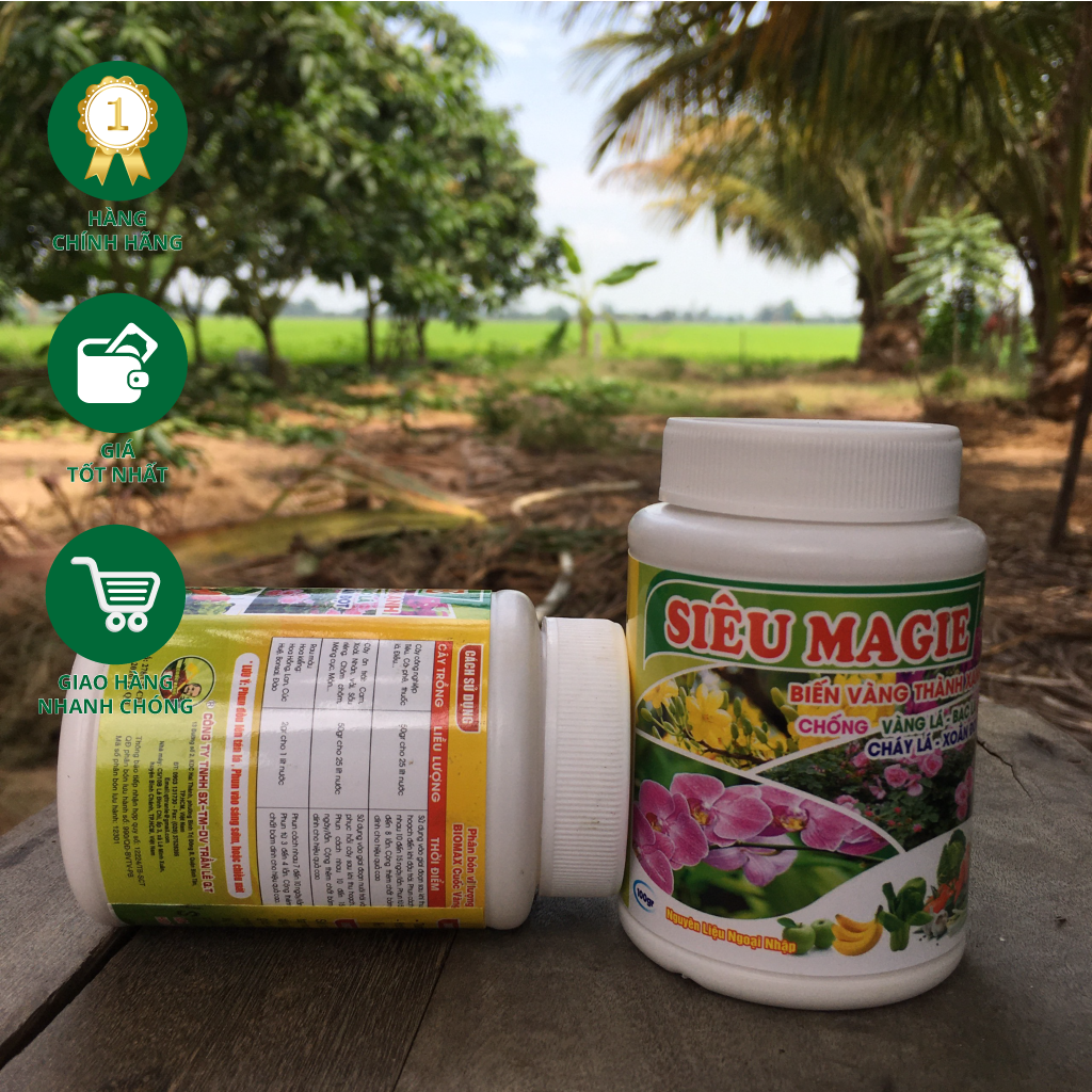 Phân bón lá siêu Magie chai 100 gram - Biến vàng thành xanh, chống vàng lá, bạc lá, xoắn đọt