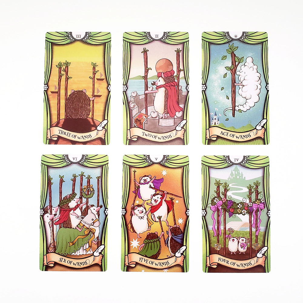 [Size Gốc] Bộ Bài Hedgehog Tarot 78 lá 7x12 cm đá thanh tẩy