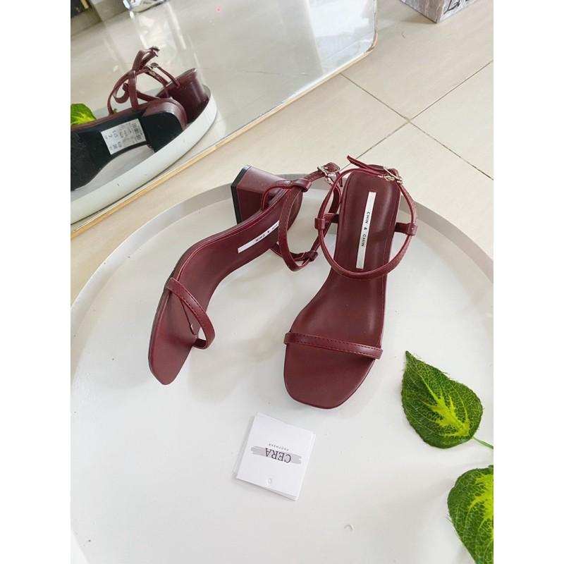 SANDAL NỮ THỜI TRANG MŨI TRÒN GÓT VUÔNG CAO 5 CM - SANDAL GÓT VUÔNG 5P