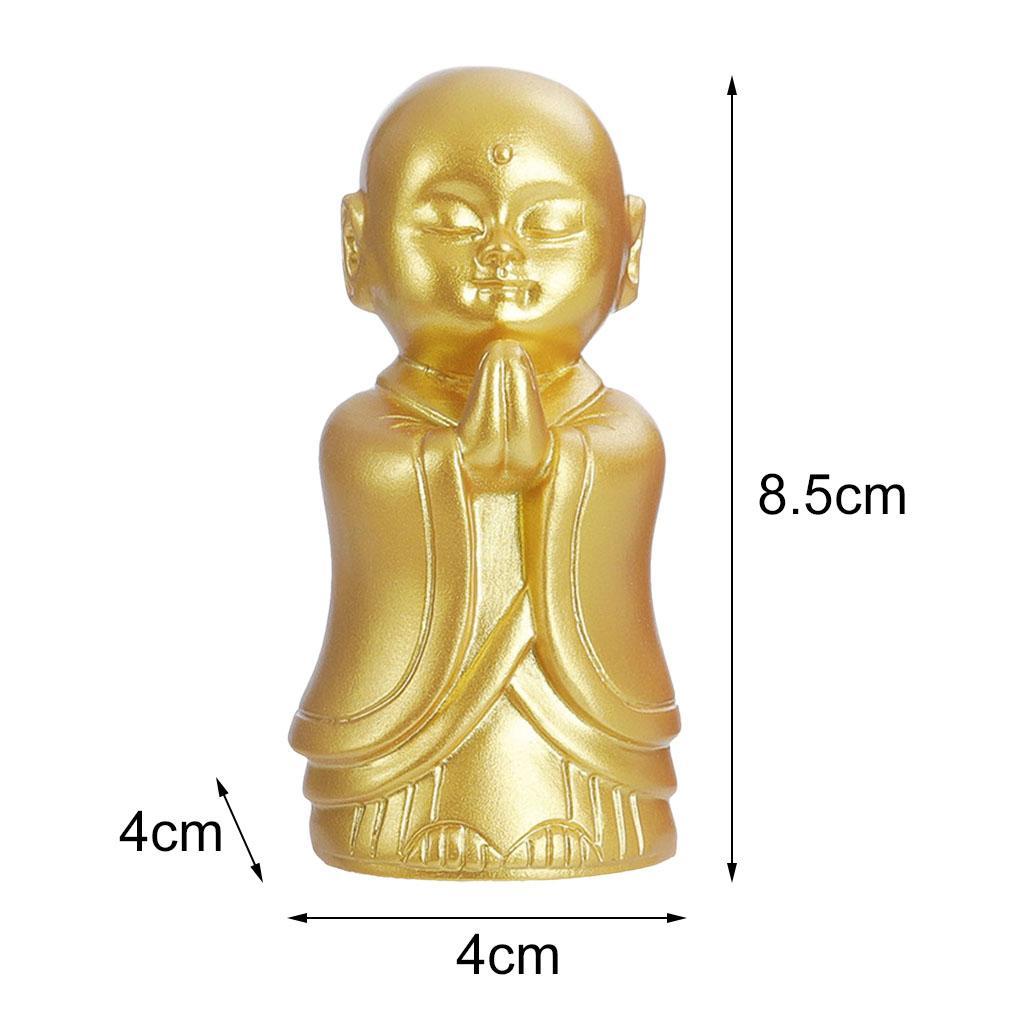 Resin Buddha Statue Ornament Meditation for Office Decor