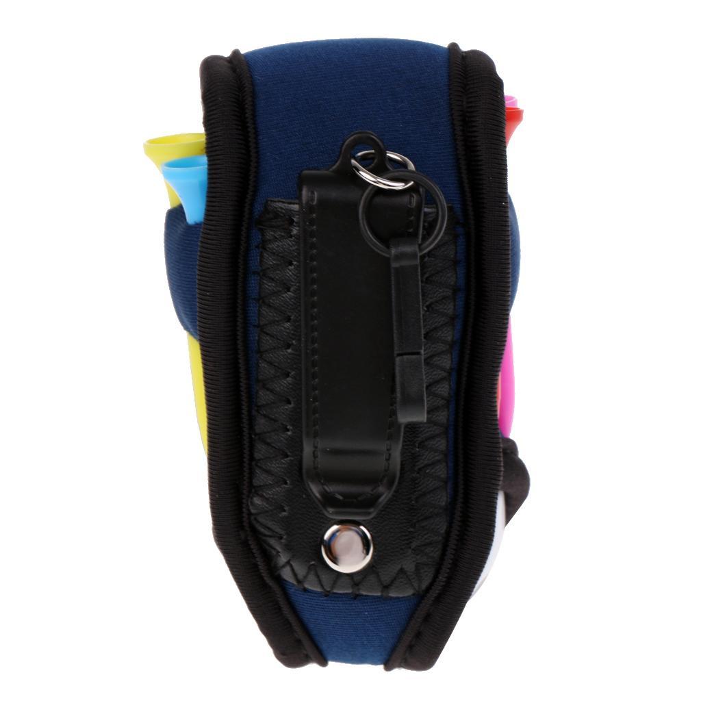 2x Portable  Golf Ball Holder Carrying Bag with 2 Golf Balls  Sets