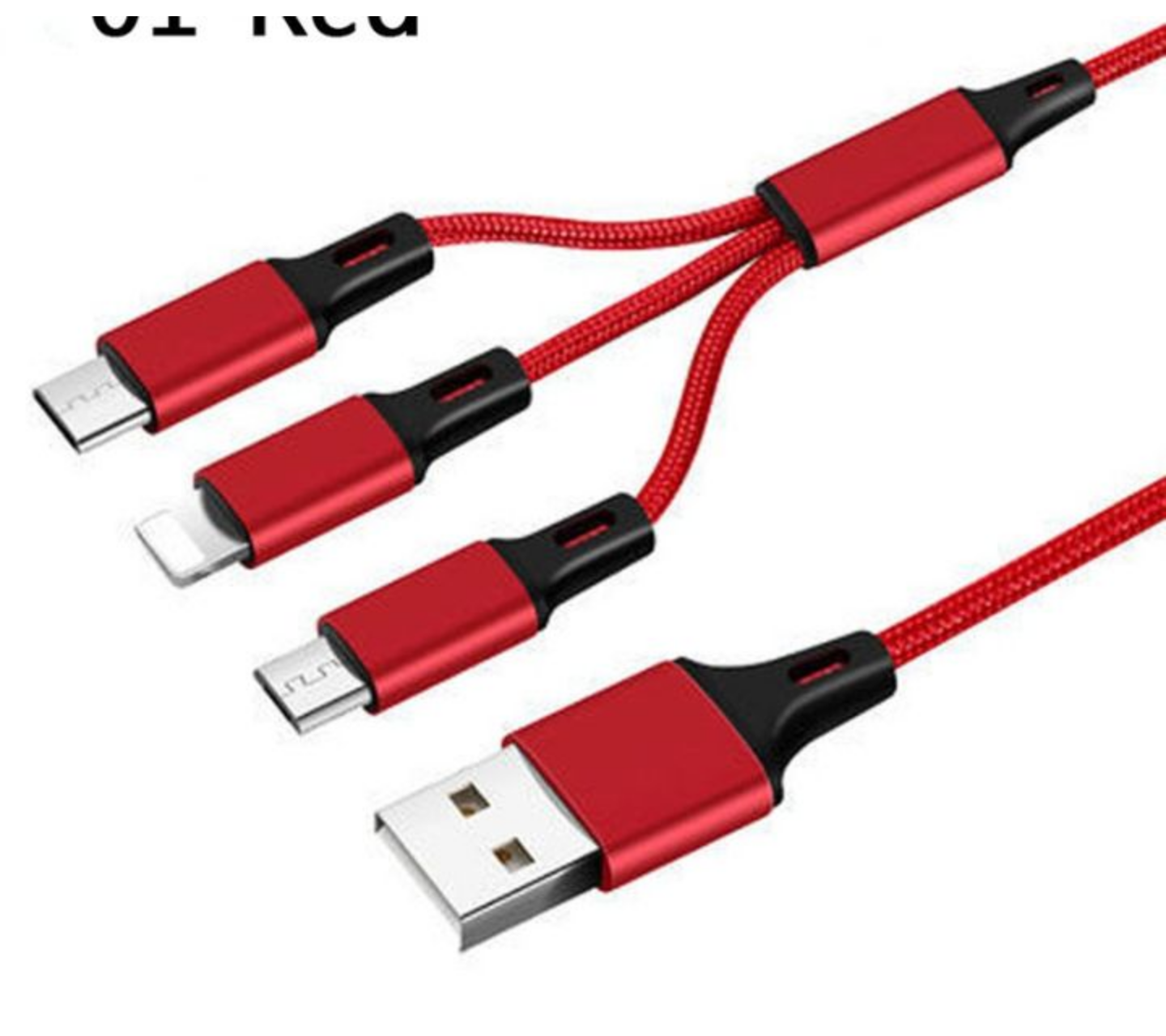 DÂY CÁP USB CHIA 3 ĐẦU SẠC CHO CÁC LOẠI ĐIỆN THOẠI TIỆN DỤNG MẪU MỚI HÀNG CAO CẤP
