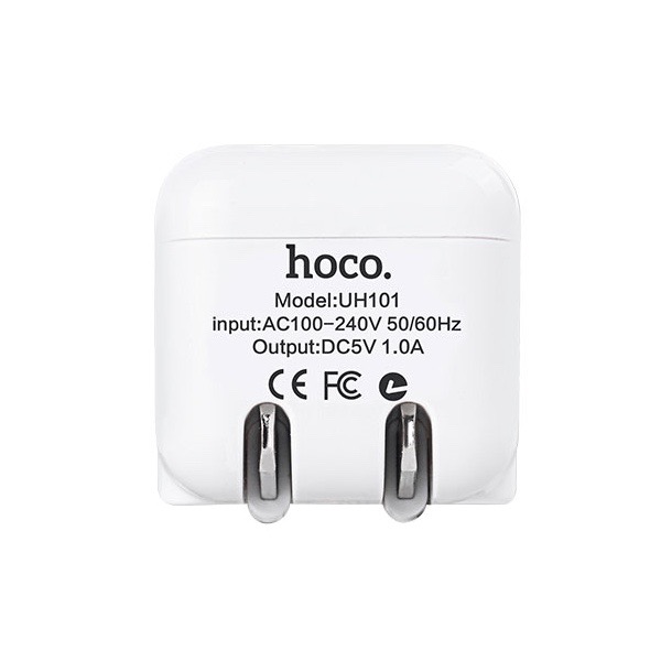 Bộ cáp và cốc sạc Hoco UH101 1.0A cho Iphone 5/5S/6/6S (Trắng)- Hàng chính hãng