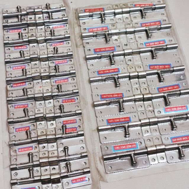 Bản lề then chốt gài cửa INOX 100%