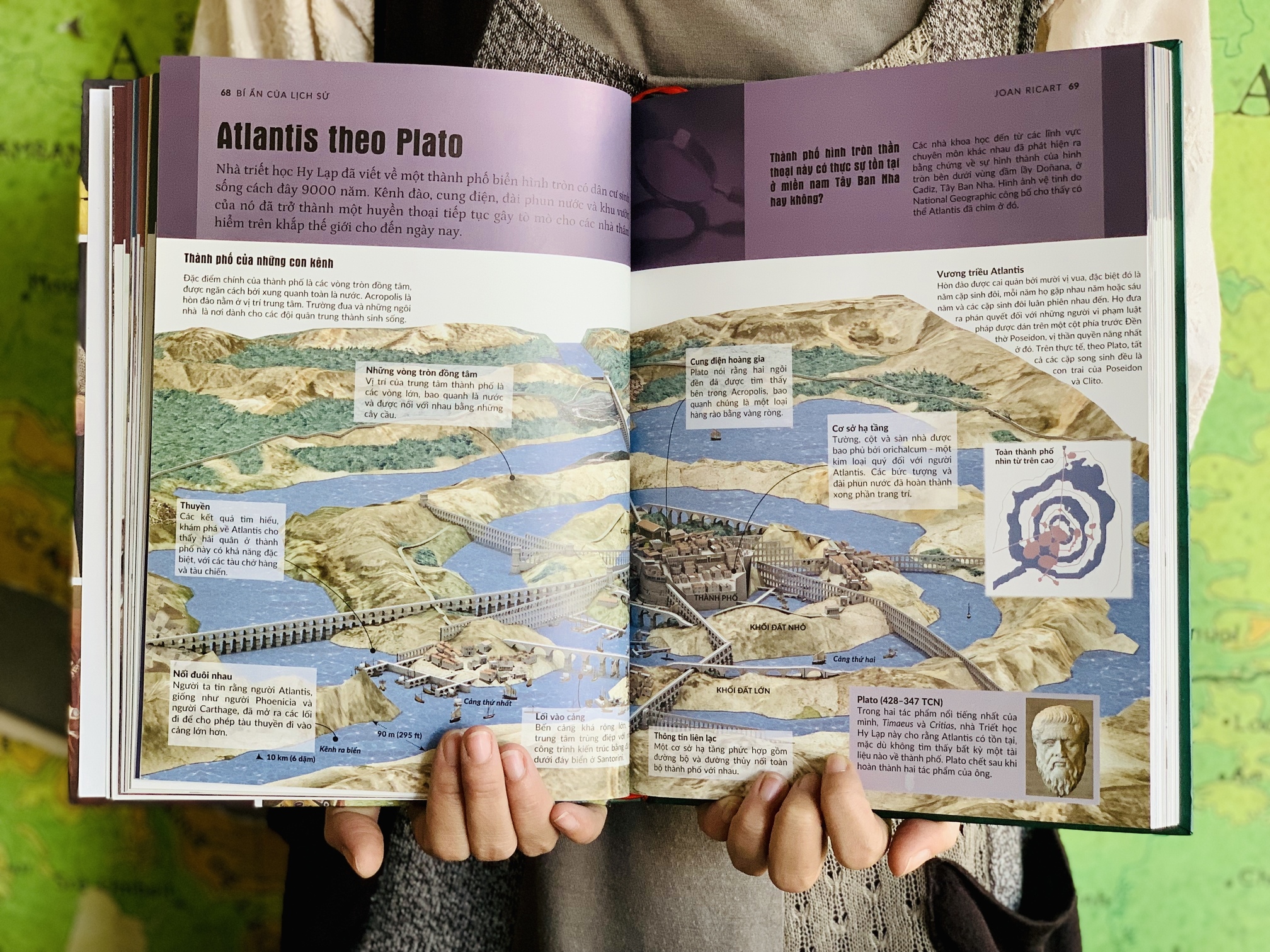 Combo sách Kỳ quan thế giới, Thành phố kỳ vỹ nhất thế giới và Trái đất ( 3 cuốn ) sách bách khoa toàn thư kiến thức, bìa cứng in màu - Hiệu sách Genbooks