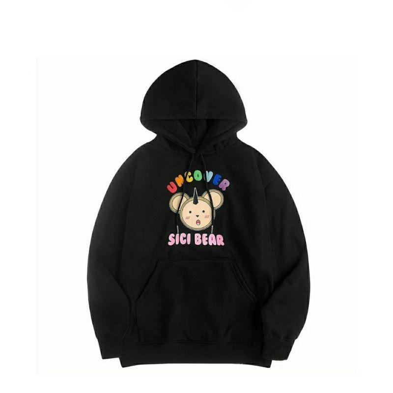 Áo hoodie nam nữ Uncover Sici Bear Unisex Form Rộng Ulzzang