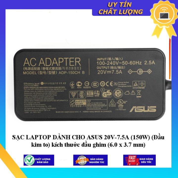 SẠC LAPTOP dùng cho ASUS 20V-7.5A kích thước đầu ghim - Hàng Nhập Khẩu New Seal