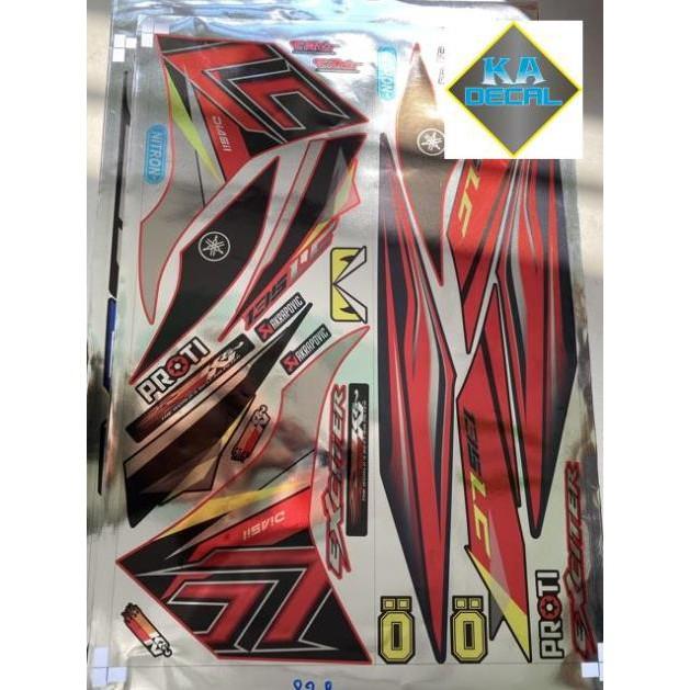Tem rời exciter 2011 Lc đỏ đen chất liệu Crom cao cấp