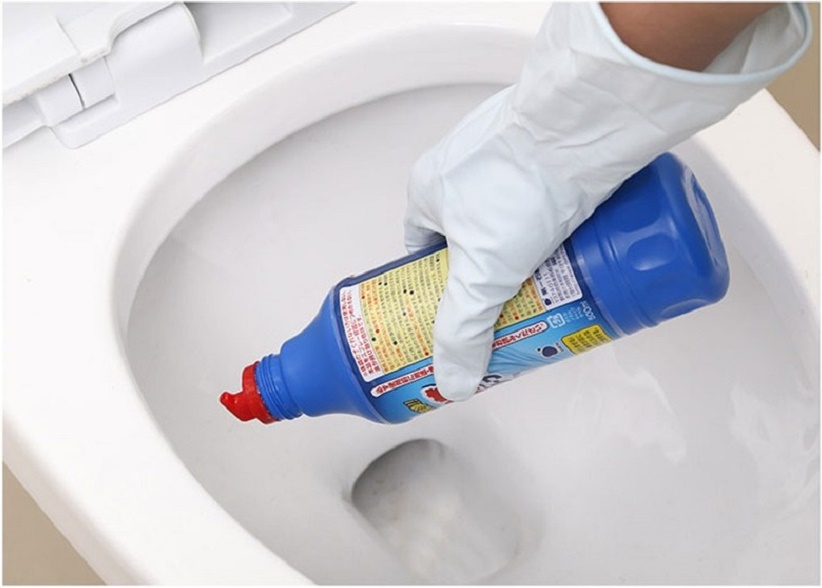 Chai tẩy rửa bồn cầu/ Toilet đậm đặc siêu sạch, không mùi Mitsuei 500ml hàng Made in Japan