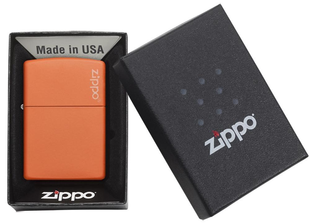 Bật lửa Zippo Orange Matte with Zippo Logo 231ZL