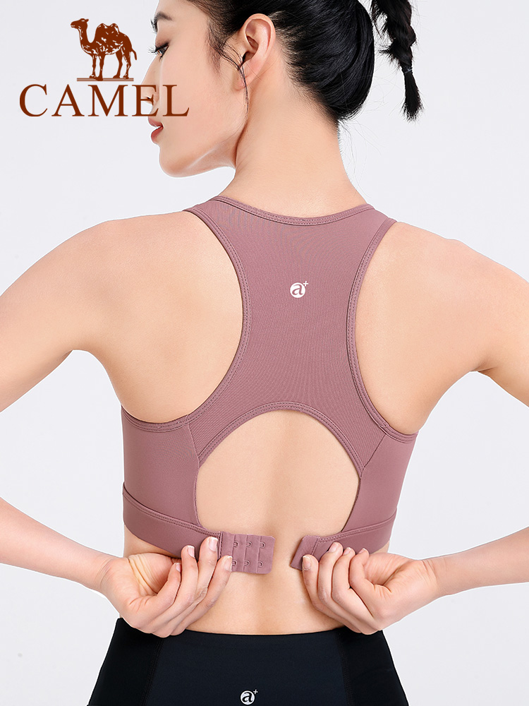 Đồ lót thể thao CAMEL của phụ nữ chống sốc tập hợp chạy áo ngực có độ bền cao hỗ trợ tập thể dục áo ngực yoga quần áo vest đẹp