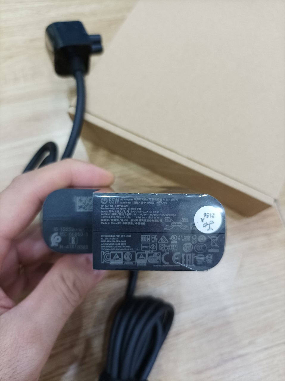 Sạc cho Laptop HP Notebook PC Elite X2 1012 1013 1014 G1 G2 G3 G4 Tablet USB-C - kèm dây nguồn - Hàng nhập khẩu