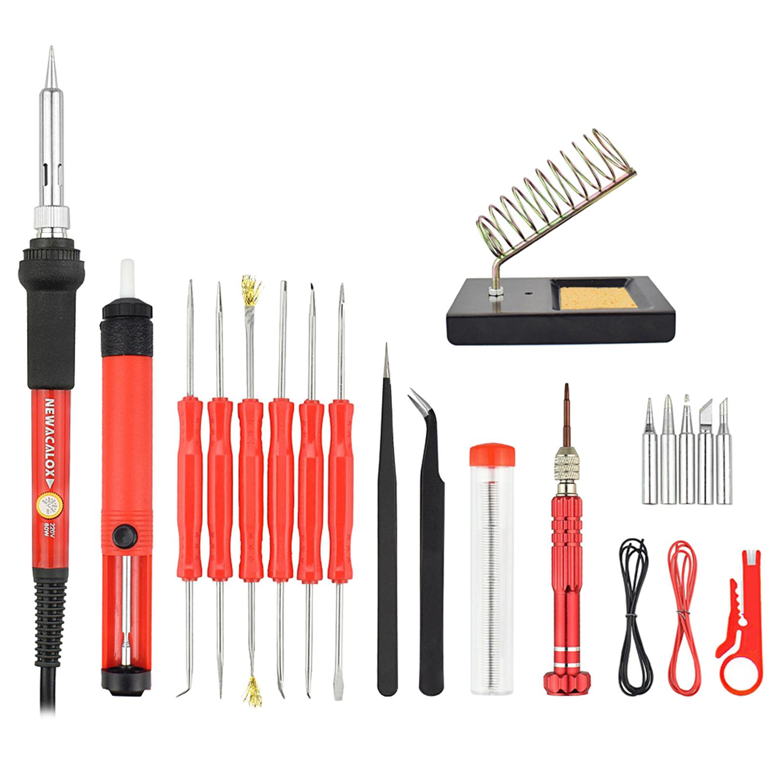 Electric Soldering Iron Gun Adjustable Temperature 60W Welding Tool 220V EU