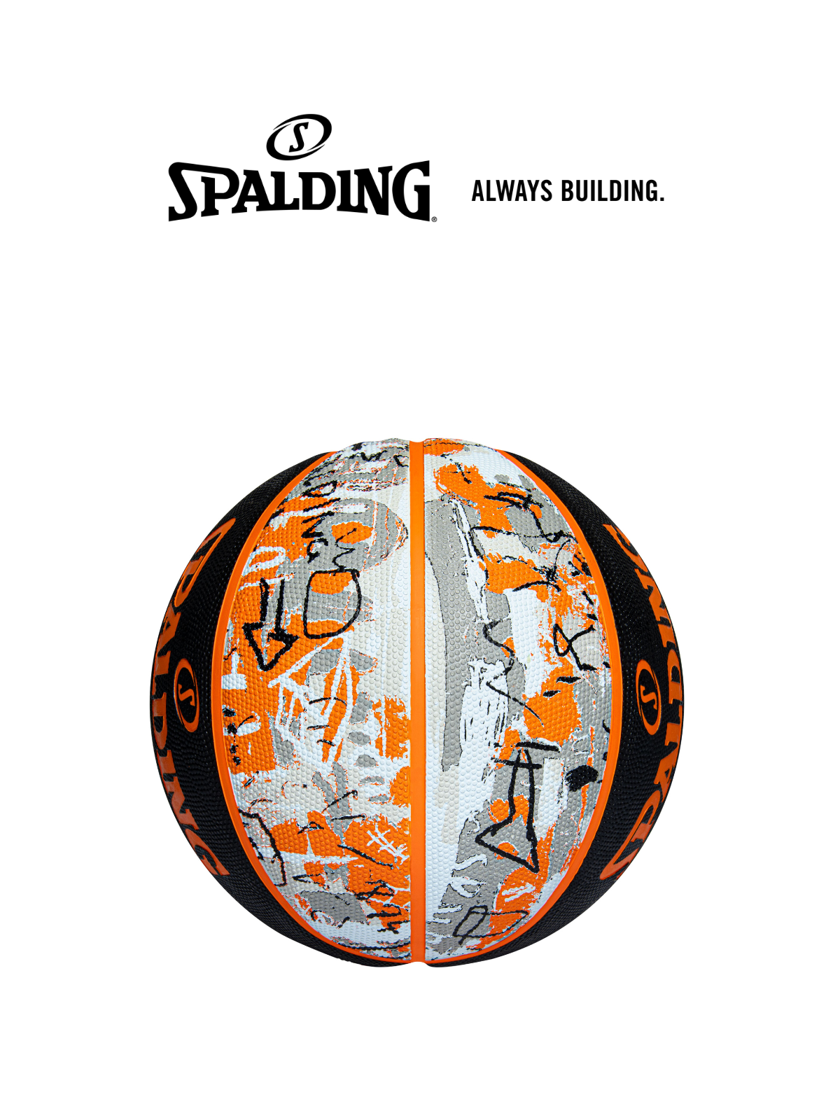Bóng rổ Spalding Orange Graffiti Size 7