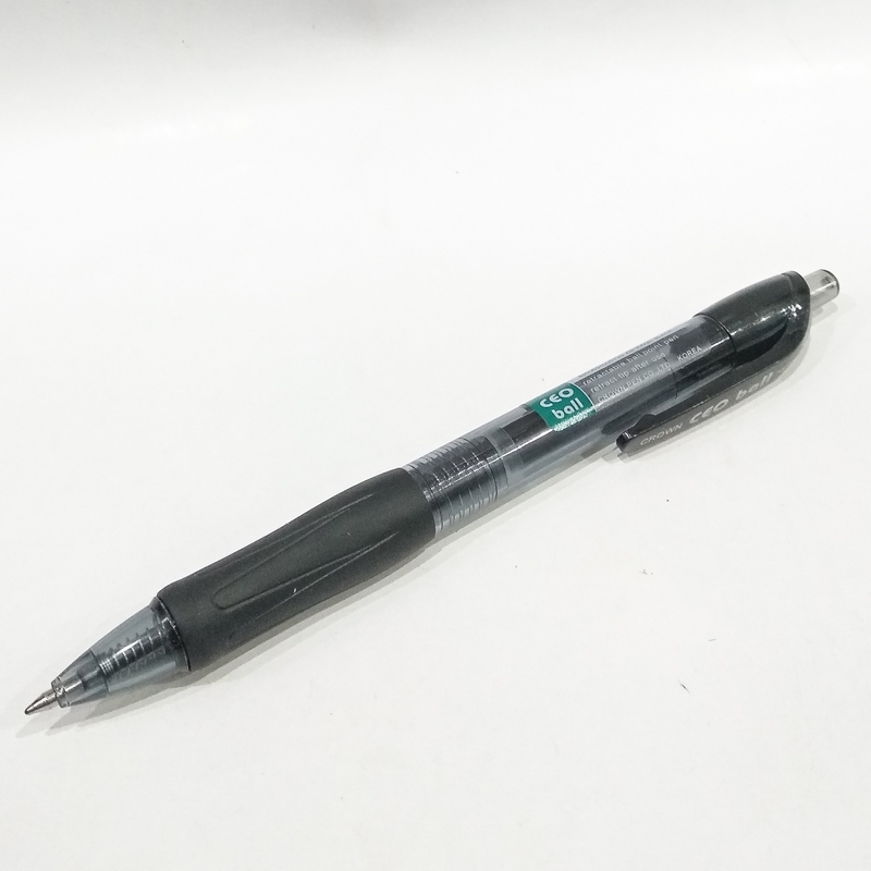 Bộ 2 Bút Bi Crown AB - 2000R (0.7mm, Mực Đen)