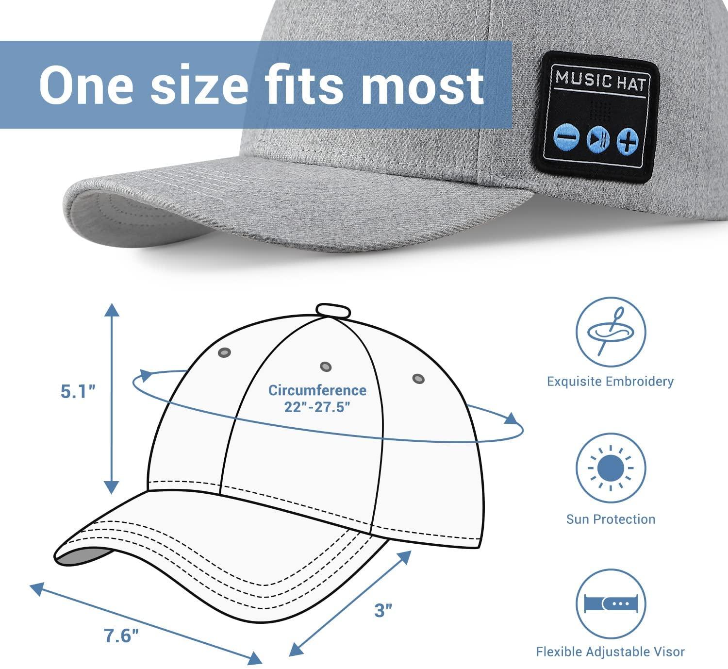 Mới Đa Năng Ngoài Trời Nón Có Loa Bluetooth Có Thể Tháo Rời Không Dây Có Thể Điều Chỉnh Âm Nhạc Mũ Bóng Chày Chạy Thể Thao Quà Tặng Color: volcano