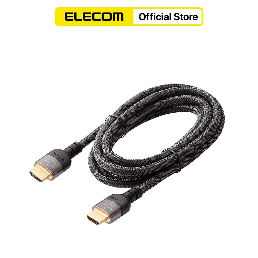 Dây Cáp HDMI 4K HDR, 3D Full HD, 1.0m, φ6.5mm, Nylon Elecom DH-HDP14E ( đủ kích thước ) - Hàng chính hãng